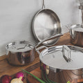 Tramontina Grano 20cm 3.1L Stainless Steel Sauce Pan - Tri-Ply Clad - Induction Compatible - 62141200