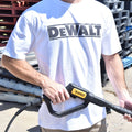 DEWALT White Oxide Crew Neck Shirt - Men's Size XL, Cotton Polyester