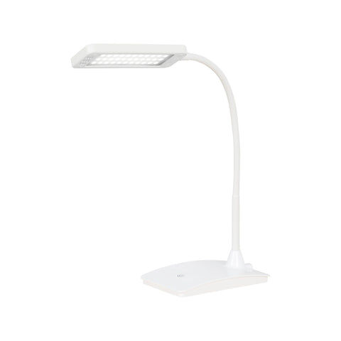 Verve Design Aren 40cm 7W LED Touch Desk Lamp ATL539, Adjustable Gooseneck, White
