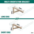 Carinya 260 x 230mm Raw Pine Stayed Bracket Wall Mount 20kg Capacity Indoor