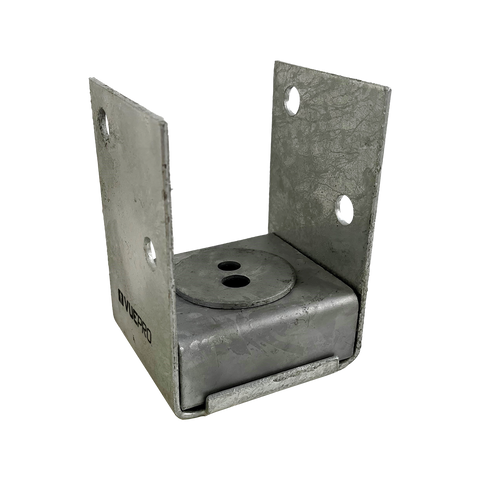 Vuepro Bolt Down Post Support - 90mm - Galvanised - Easy Install - SuperSaverAU - view 1
