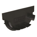 Everhard EasyDRAIN Compact End Cap, Black Polypropylene Channel Finisher