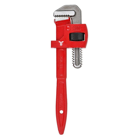 Trojan 250mm Pipe Wrench - Red and Silver - Durable Drop Forged Steel - SuperSaverAU - view 1