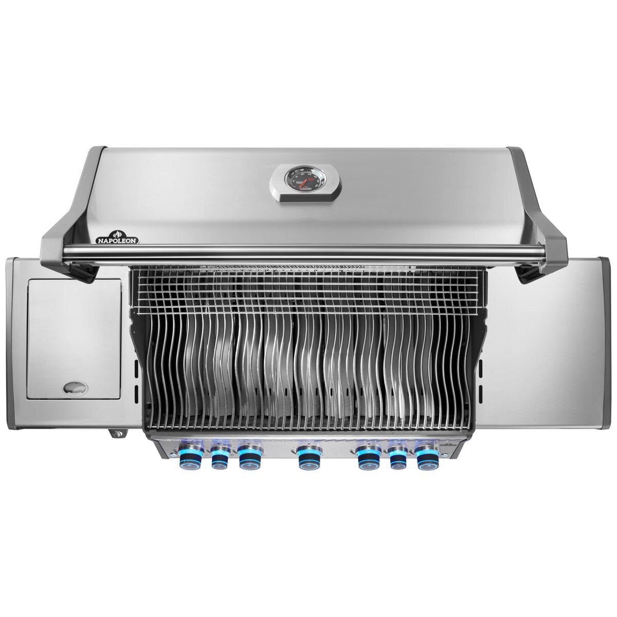 Napoleon Rogue Pro-S 625 5 Burner LPG Freestanding BBQ - Silver - Side Burner - RPS625RSIBPSS-2-AU
