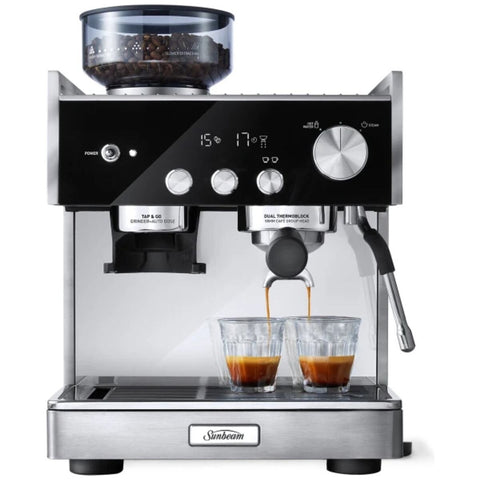 Sunbeam Origins dual espresso coffee machine - stainless steel - 58mm group head - 15 bar - EMM7300SS