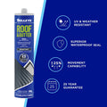 Selleys Roof and Gutter Silicone Sealant Ironstone 300g - Waterproof, UV Resistant Silicone Polymer