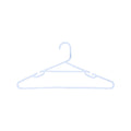 All Set White Plastic Tube Clothes Hangers 10 Pack