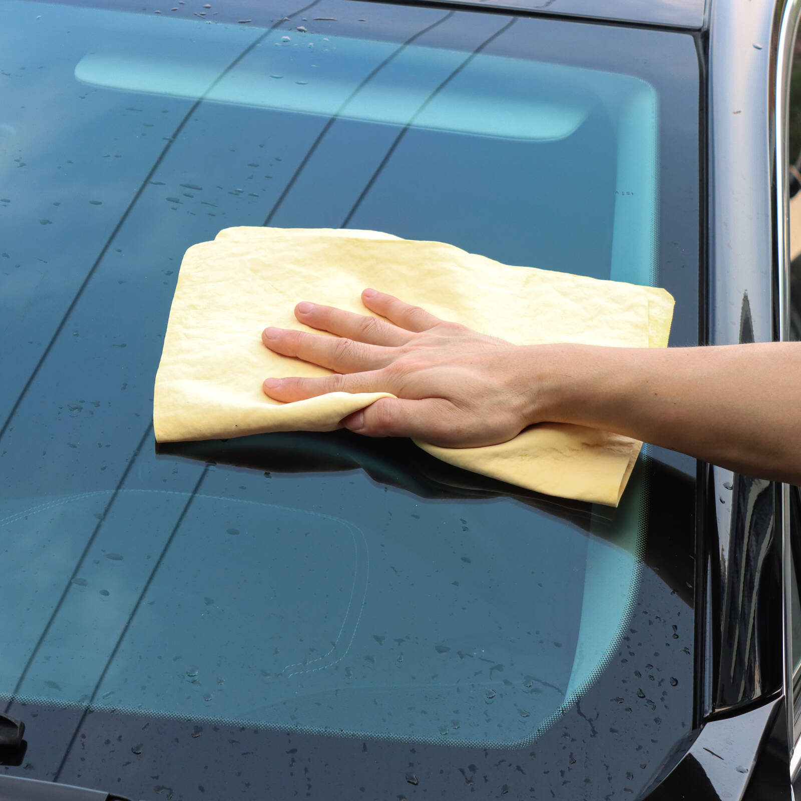All Set 43 x 32cm Golden Synthetic PVA Chamois Cleaning Cloth