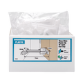 Adoored 70mm White Plastic Long Door Clip - Door Holder