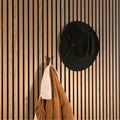 MODE Acoustic Panelling Hat & Coat Hooks - 2 Pack, Black