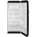 Smeg 50s Retro Style Fridge 270L - Matte Black Finish, 6 Star Energy, Multi-Flow Cooling - FAB28RDBLM6