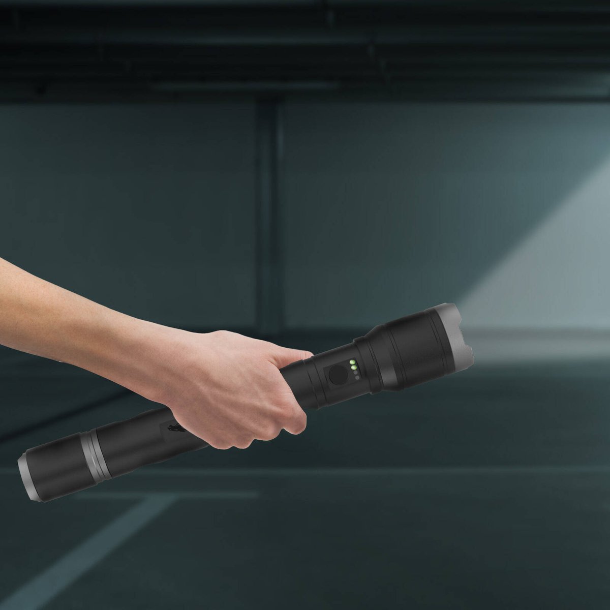 Ironhorse 4000lm Premium Hybrid Torch Flashlight - Rechargeable - Black - SuperSaverAU - view 5