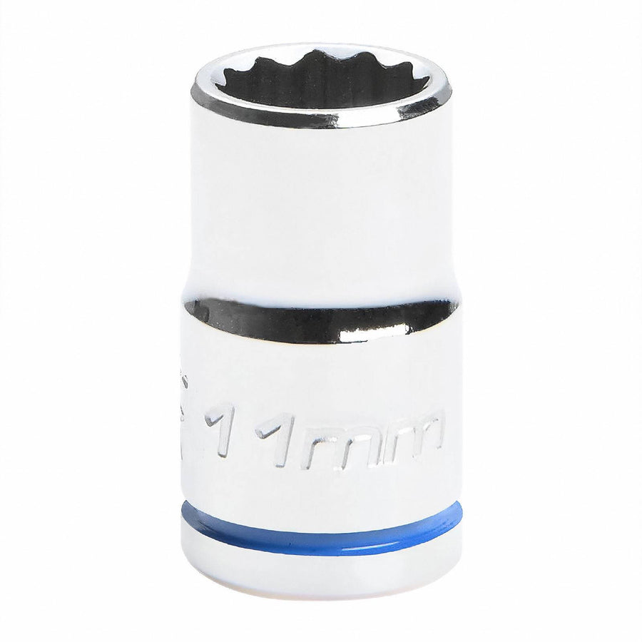 Kincrome 11mm 3/8" Drive Shallow Socket - 12 Point, Chrome Vanadium Steel