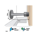 Adoored Gun Metal Grey Arrow Door Stop