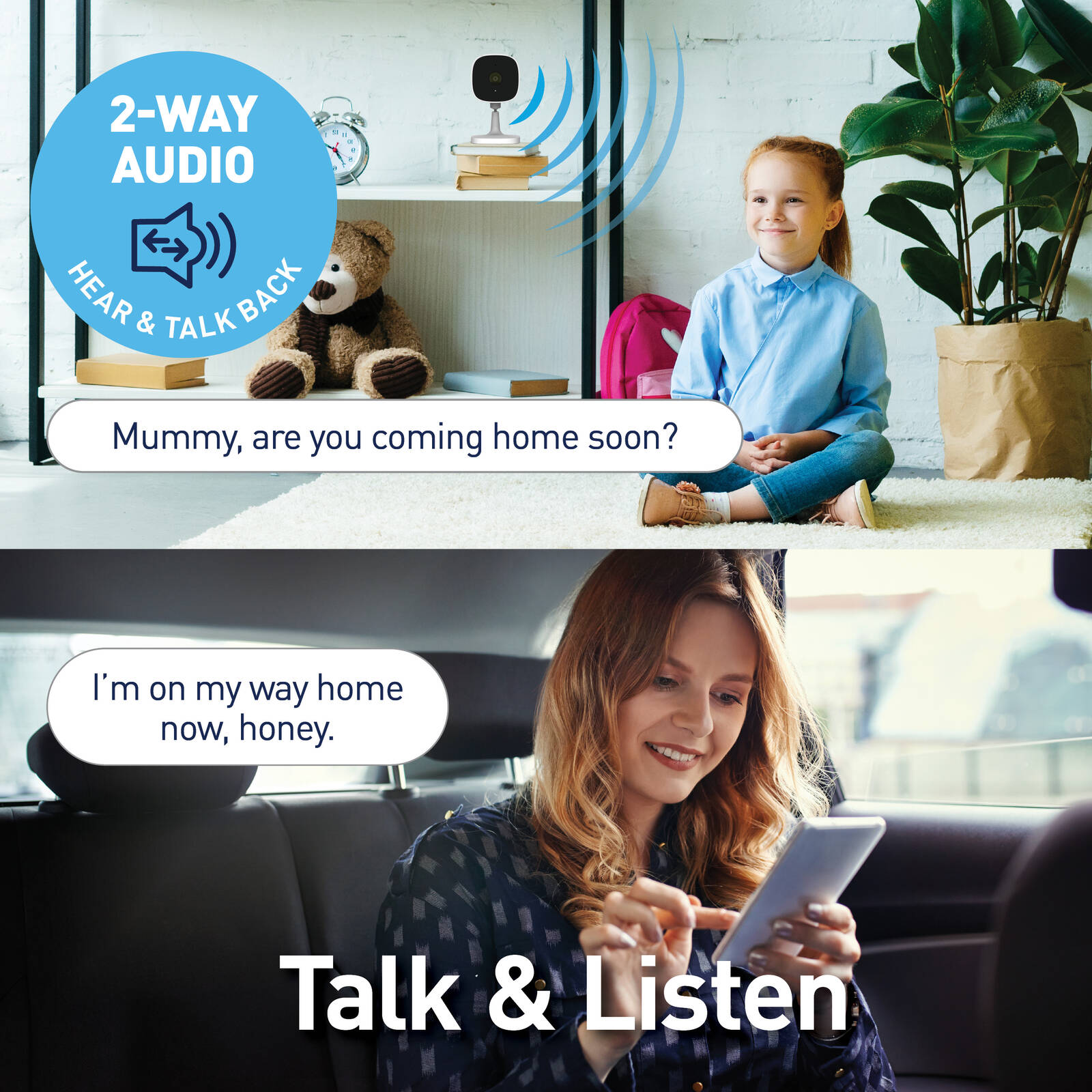 Swann EVO 2K Indoor Wi-Fi Security Camera Night Vision Two-Way Audio SWIFI-SE2KIC-AU