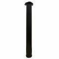 Adoored 76 x 710mm Black Round Adjustable Furniture Leg Steel