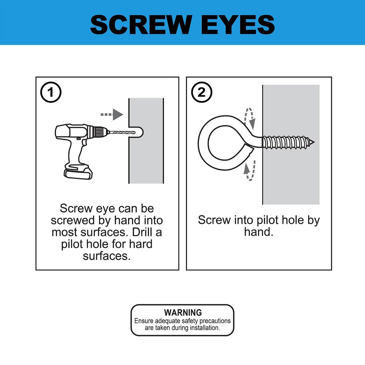 Everhang Zinc Plated Screw Eyes Hook 30mm 2 Pack - Silver - SuperSaverAU - view 4