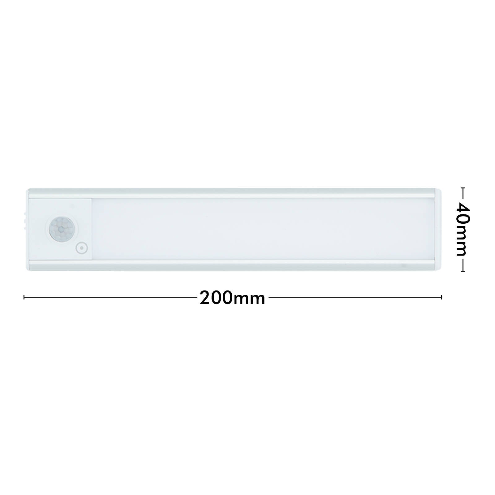 Arlec 20cm CCT Sensor Bar Light, Cordless Aluminium, Motion Sensor, Indoor UC532
