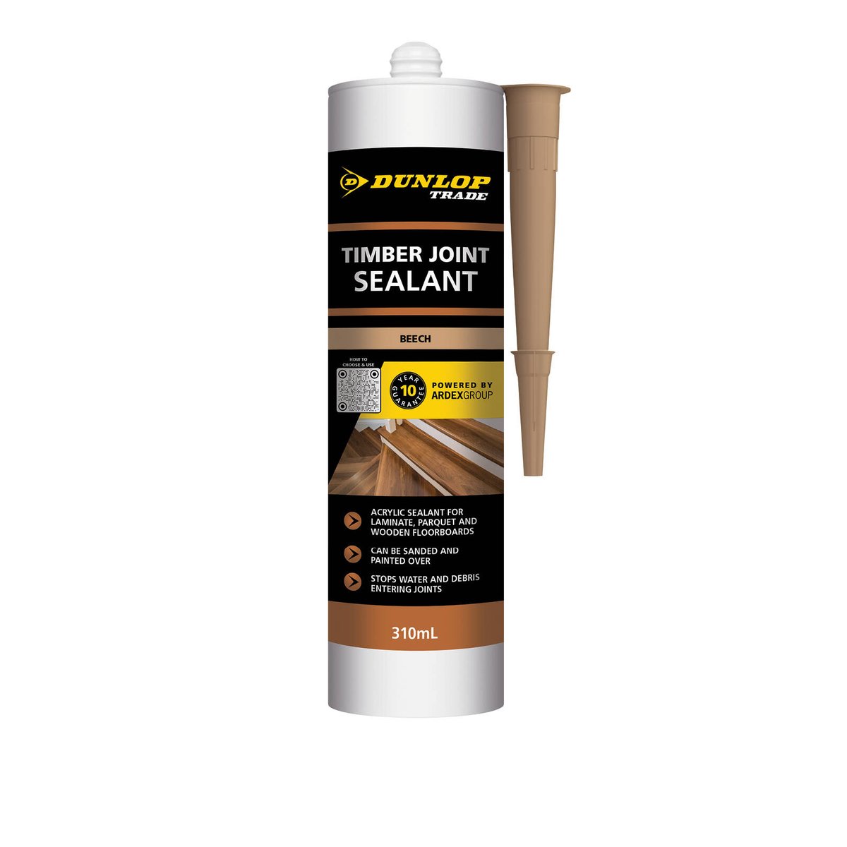 Dunlop Silicone Timber Joint Sealant 310ml Beech - Flexible & Durable - SuperSaverAU - view 1