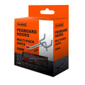 Everhang 50mm Steel Pegboard Single Hook Silver - 20 Pack