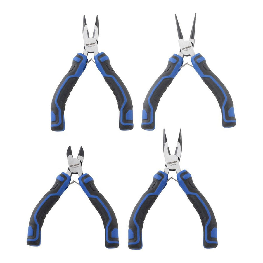 Kincrome Technicians Mini Plier Set 4 Piece - Chrome Vanadium Steel - 210mm x 30mm x 330mm - Ergonomic Design - SuperSaverAU - view 1