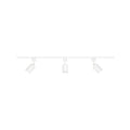 Brilliant Naj White 3 Light GU10 1m Track & Spotlight Kit 35W 240V 21686/05