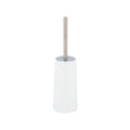 Barelli Matte White Plastic Toilet Brush & Holder