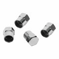 Trojan Valve Caps - 4 Pack - Chrome - Hexagonal Profile - SuperSaverAU - view 1