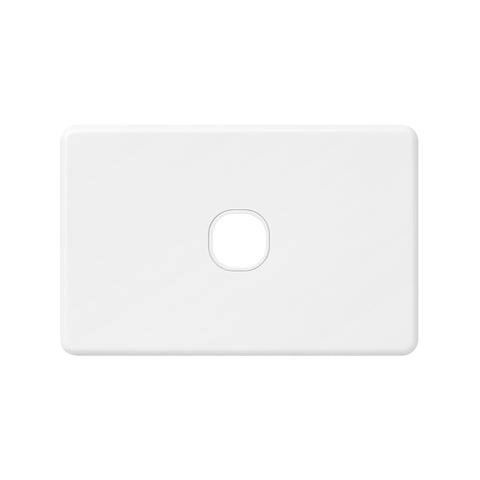 DETA X6 One Gang Grid Plate White Polycarbonate Customisable