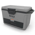 Ninja 47L FrostVault Hard Cooler with Dry Zone - Slate Grey, Lockable Lid, Fits 80 Cans - FB151GY