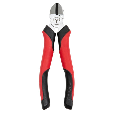 Trojan 160mm Side Cutting Plier - Chrome Vanadium Steel - Red and Black - SuperSaverAU - view 2