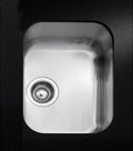 Smeg single bowl undermount sink - 304 grade stainless steel, 90mm waste hole, anti-drum insulation - BST30
