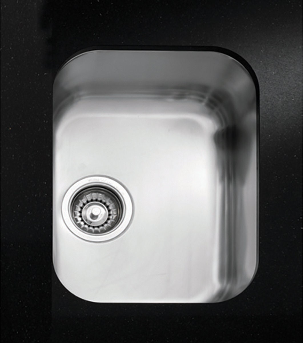 Smeg single bowl undermount sink - 304 grade stainless steel, 90mm waste hole, anti-drum insulation - BST30