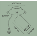 Brilliant Jez Matt White 7W GU10 LED Plug-In Spotlight 21388/05