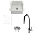 Turner Hastings Cuisine 46 Sink Pack - Chrome Ludlow Pull Out Mixer Tap - Inset or Undermount - PKG048