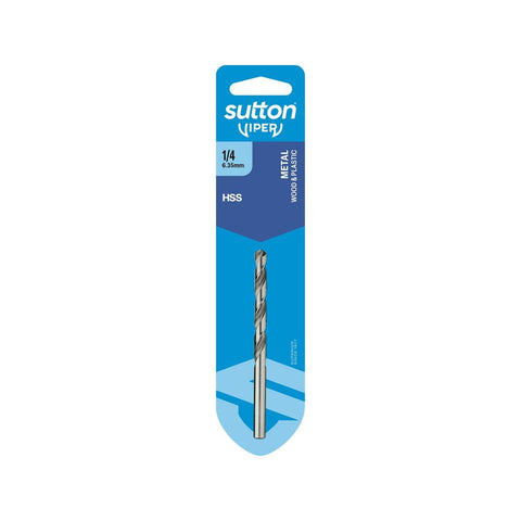Sutton Tools 1/4" Viper Jobber Drill Bit - M2 HSS - Fast Drilling Speed - SuperSaverAU - view 1