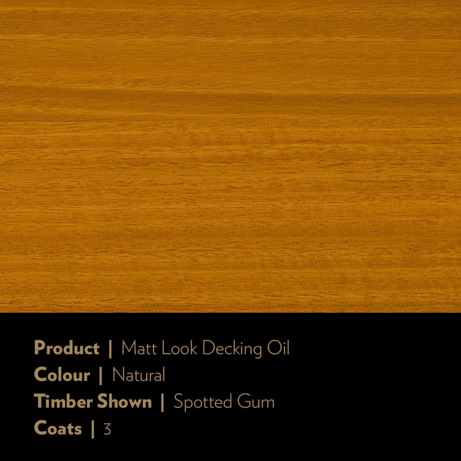 Feast Watson 4L Natural Matt Look Water Based Decking Oil, UV Resistant & Waterproof