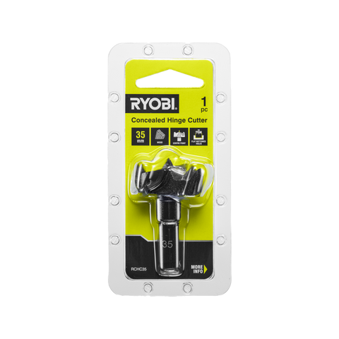 Ryobi Concealed Hinge Cutter - 35mm - High Carbon Steel Blades - Accurate Drilling - SuperSaverAU - view 1