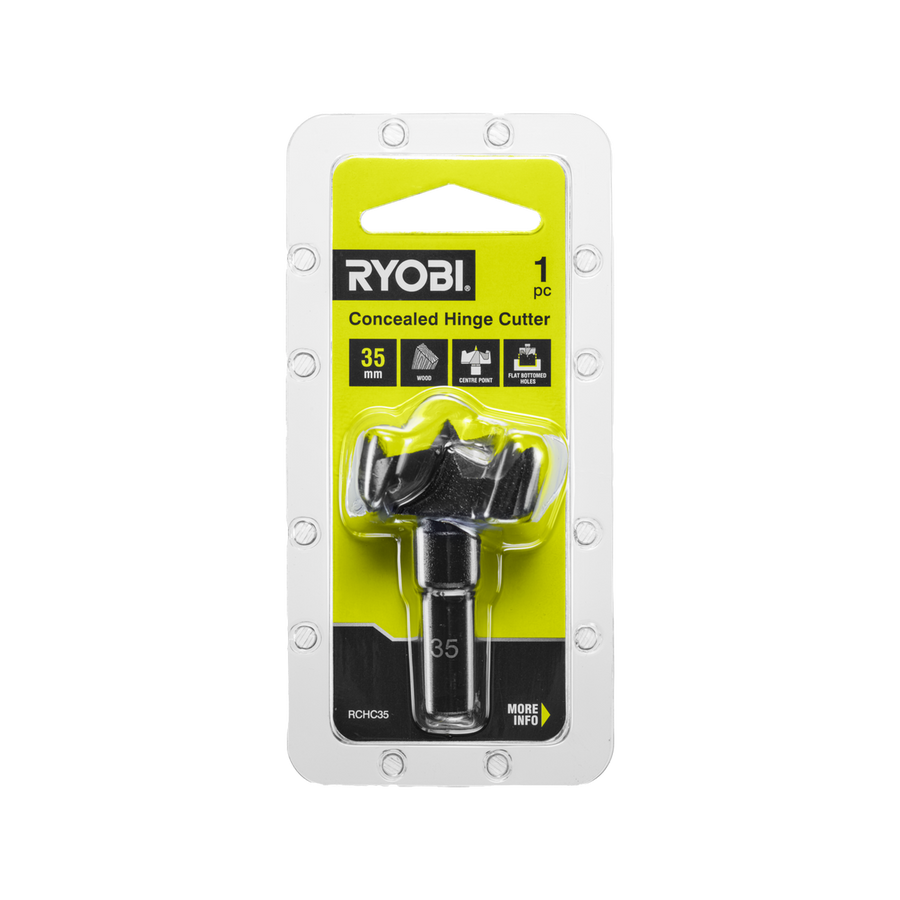 Ryobi Concealed Hinge Cutter - 35mm - High Carbon Steel Blades - Accurate Drilling - SuperSaverAU - view 1