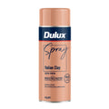 Dulux 340g Italian Clay Satin Spray Paint, Indoor, 2.2m2/L Coverage