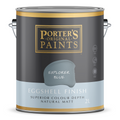 Porter S Washable Paint - Explorer Blue - 2L - Eggshell Finish - 162mm x 156mm x 141mm - SuperSaverAU - view 1