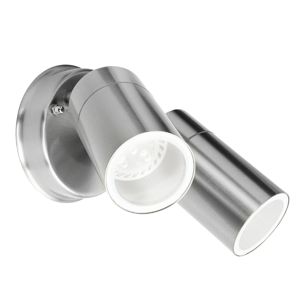 Brilliant Stainless Steel Coolum Wall Light - 2 Head - IP44 - Adjustable - SuperSaverAU - view 2