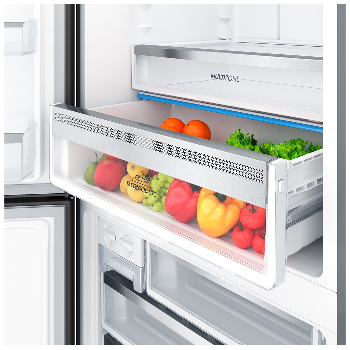 Electrolux 496L bottom mount fridge - right hinged, matte black, 6 star energy rating - EBE5007BD-R