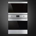 Smeg Classic 25L Built-In Microwave with Grill - Stainless Steel, 900W Microwave, 1000W Grill - FMIA325X