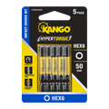 Kango Impact Driver Bit 5 Pack - 50mm HEX6 HYPERTORQUE™ - High Torque Performance - SuperSaverAU - view 1