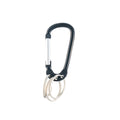 Taskmaster 6mm Aluminium Carabiner with Key Rings, Spring Gate Clip