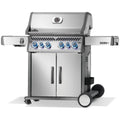 Napoleon Rogue Pro-S 525 4 Burner Natural Gas Freestanding BBQ - Silver - Side Burner - RPS525RSIBNSS-2-AU