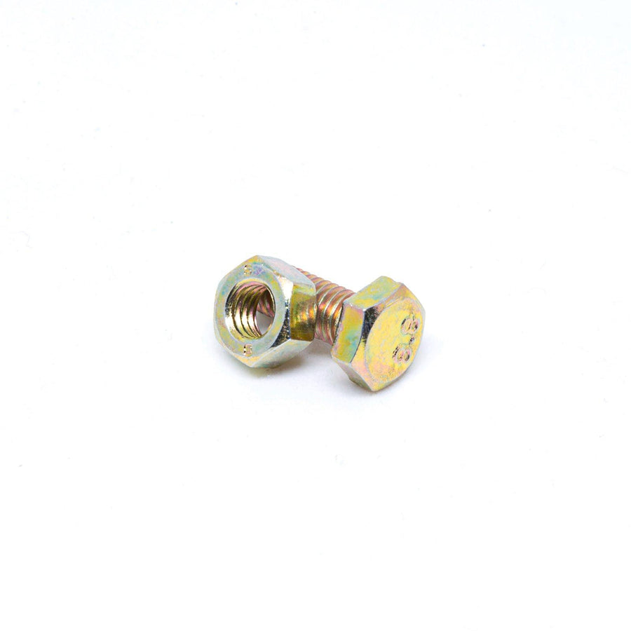 Pinnacle Hardware 8 x 16mm Yellow Zinc Hi Tensile Hex Bolt and Nut 6 Pack