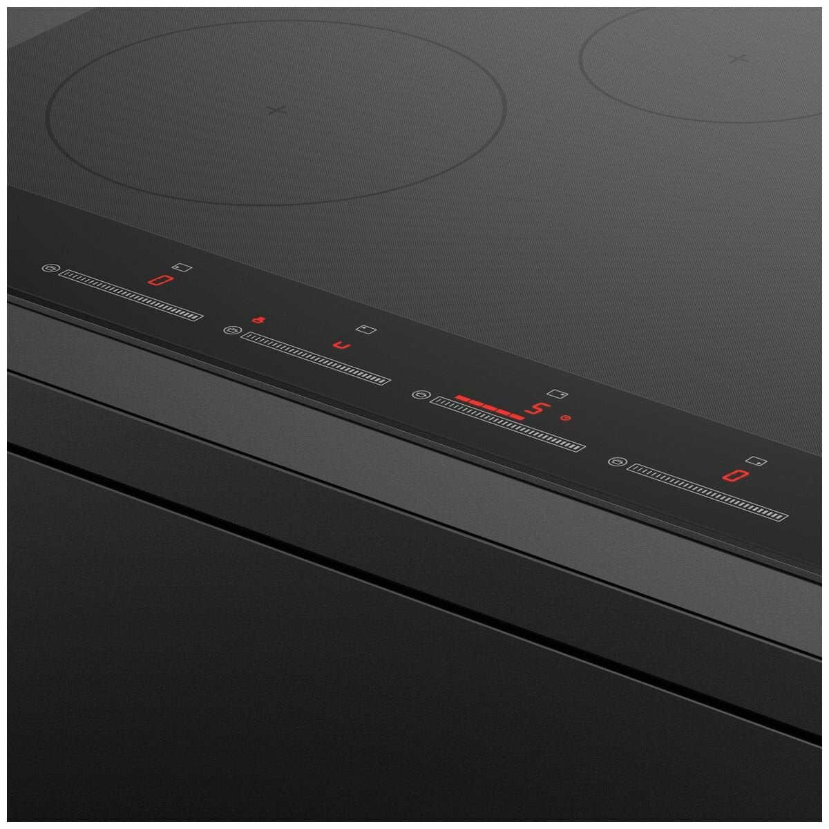 Fisher & Paykel Series 7 76cm induction cooktop - 4 zones, Touch and Slide, PowerBoost, timer - CI764DTB4
