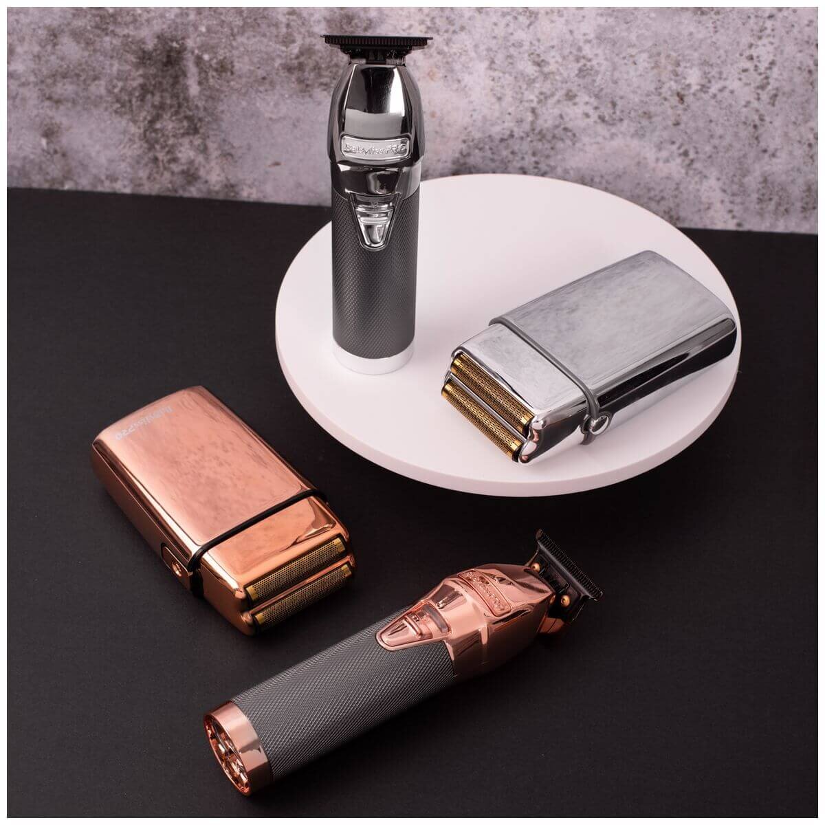 BaBylissPRO Duo Foil Shaver and Outliner Trimmer - Rose Gold - 7200rpm Brushless Motor - 900863